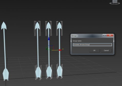 آموزش ساخت بارانی از پیکانها در تری دی مکس